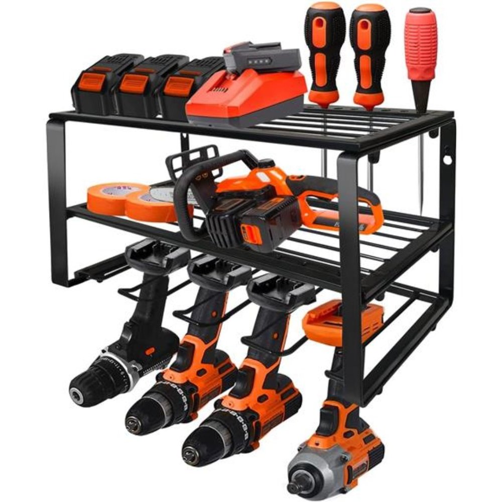 Power Tool Organizer, Wall Mounted Storage Rack, 150lb weight limit Heavy Duty